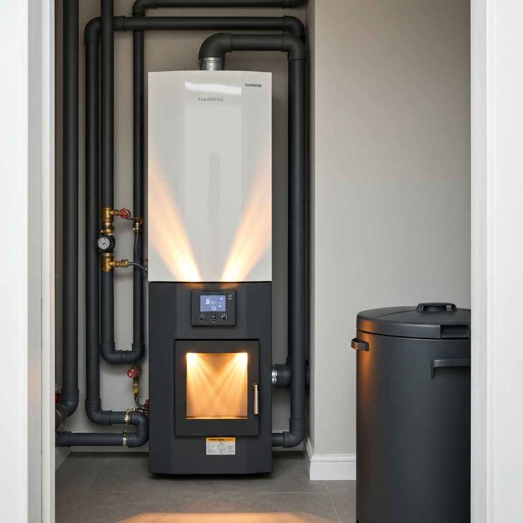 Montaż kotła na pellet - TOMEX